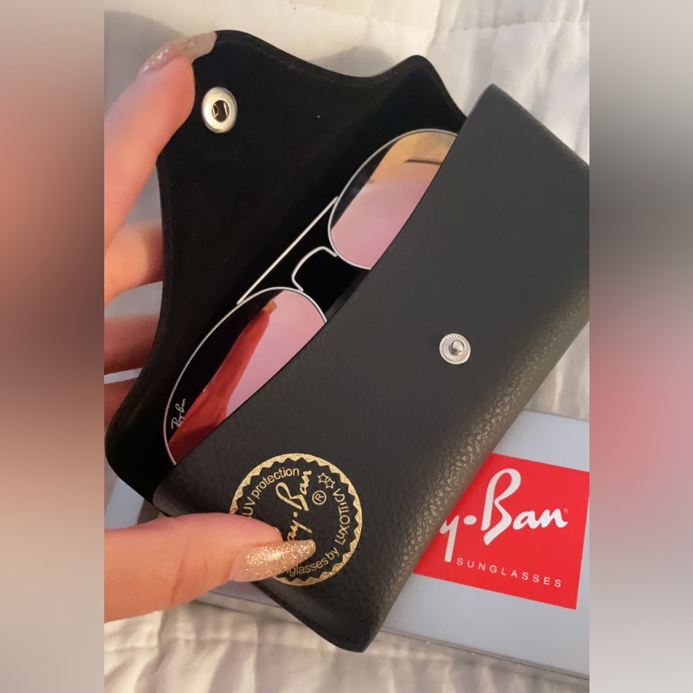 RayBan women gladiator glasses pink and gold